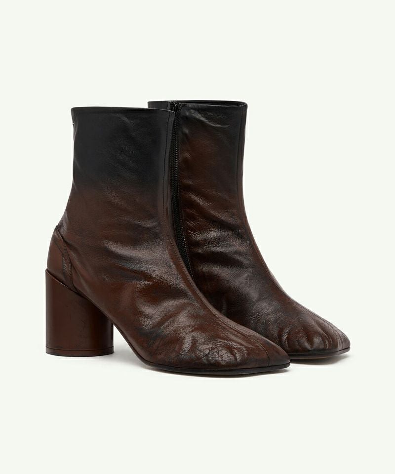 MM⑥ Maison Margiela＞アナトミック ブロックヒールブーツ | MAKES