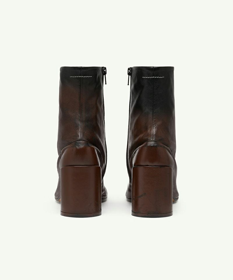 MM⑥ Maison Margiela＞アナトミック ブロックヒールブーツ | MAKES