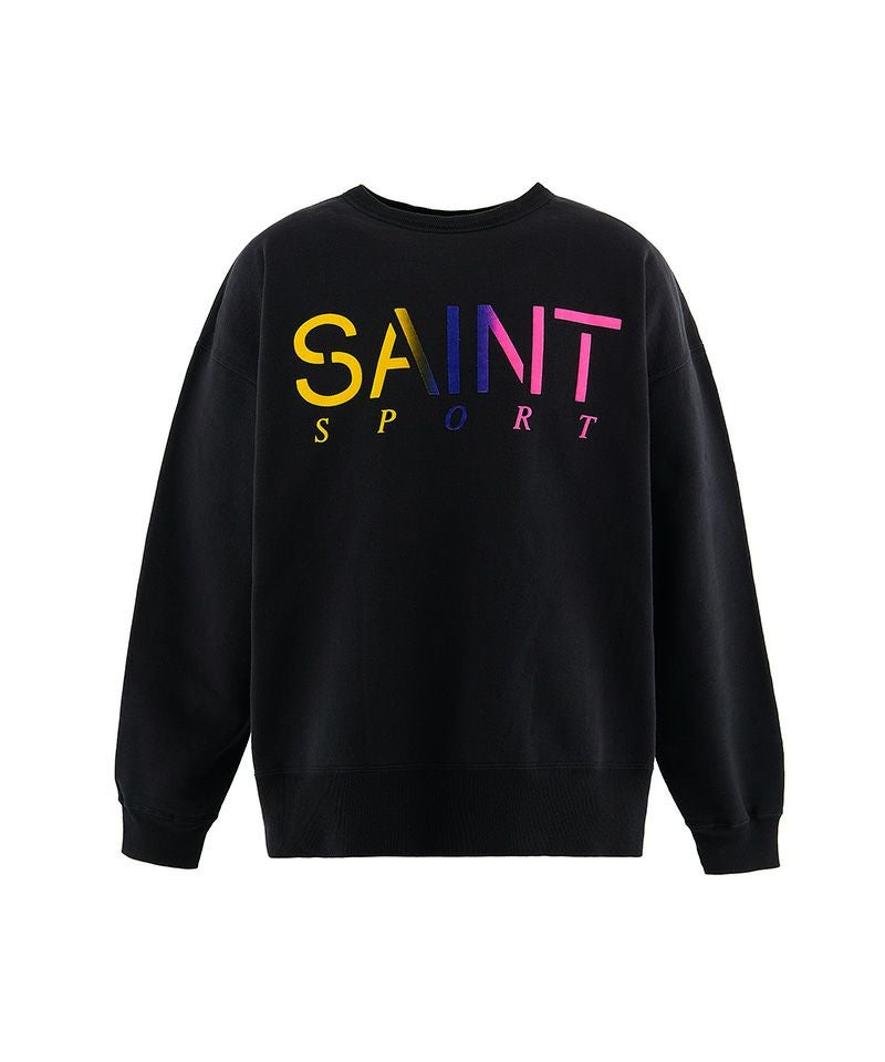 ©SAINT M×××××× COLOFUL SAINT CRW SWT SAINT MICHAEL＞CRW NECK SWET/SAINT SPORT/BLACK | MAKES ONLINE STORE