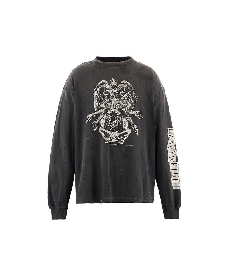 SAINT MICHAEL＞LS TEE/HEAVY WEIGHT/BLACK | MAKES ONLINE STORE