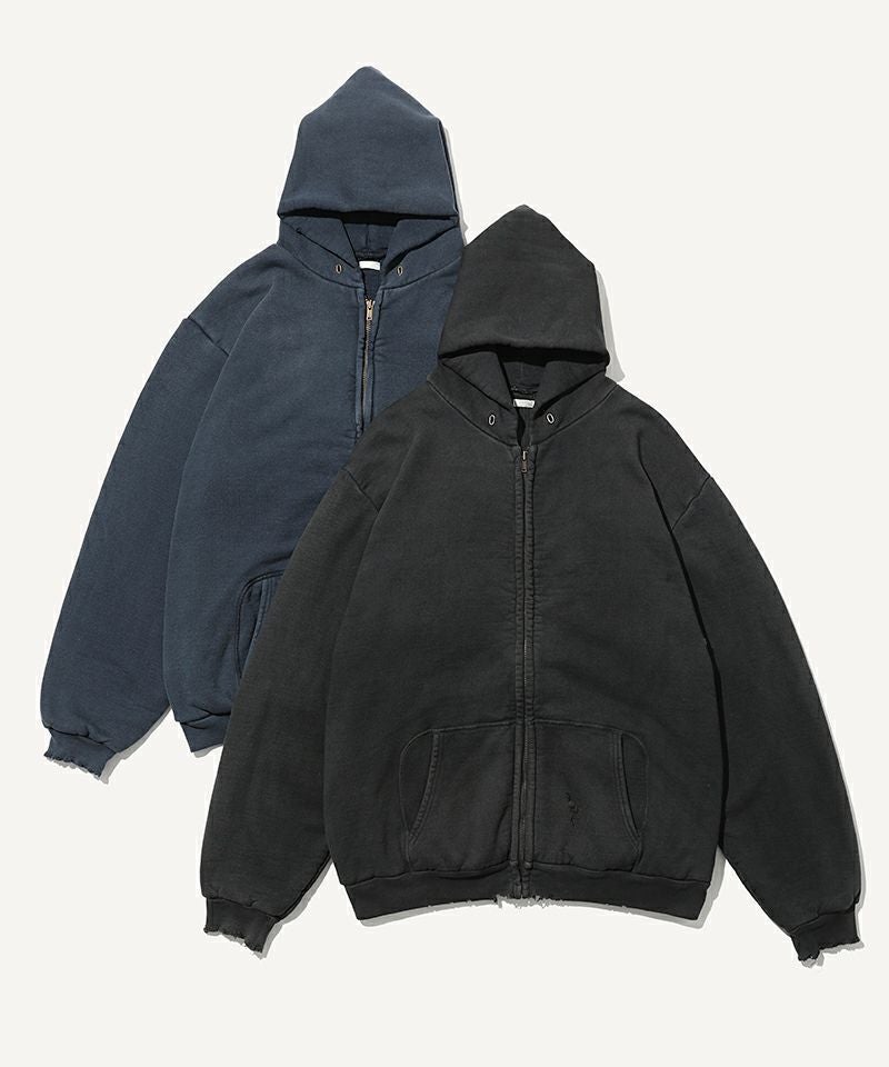 新品 アプレッセ 25AW Vintage Zip Sweat Hoodie 3 A.PRESSE - アプレッセ Vintage Zip Sweat Hoodie(24AAP-05-09K)ASH