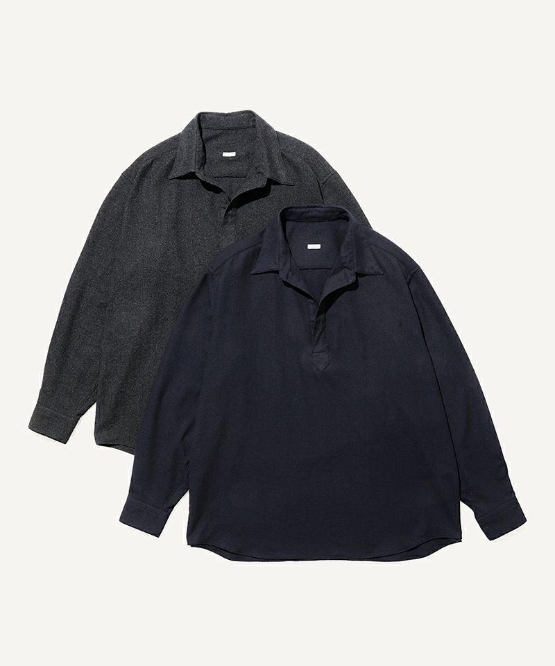 A.PRESSE＞Wool Skipper Shirt | MAKES ONLINE STORE