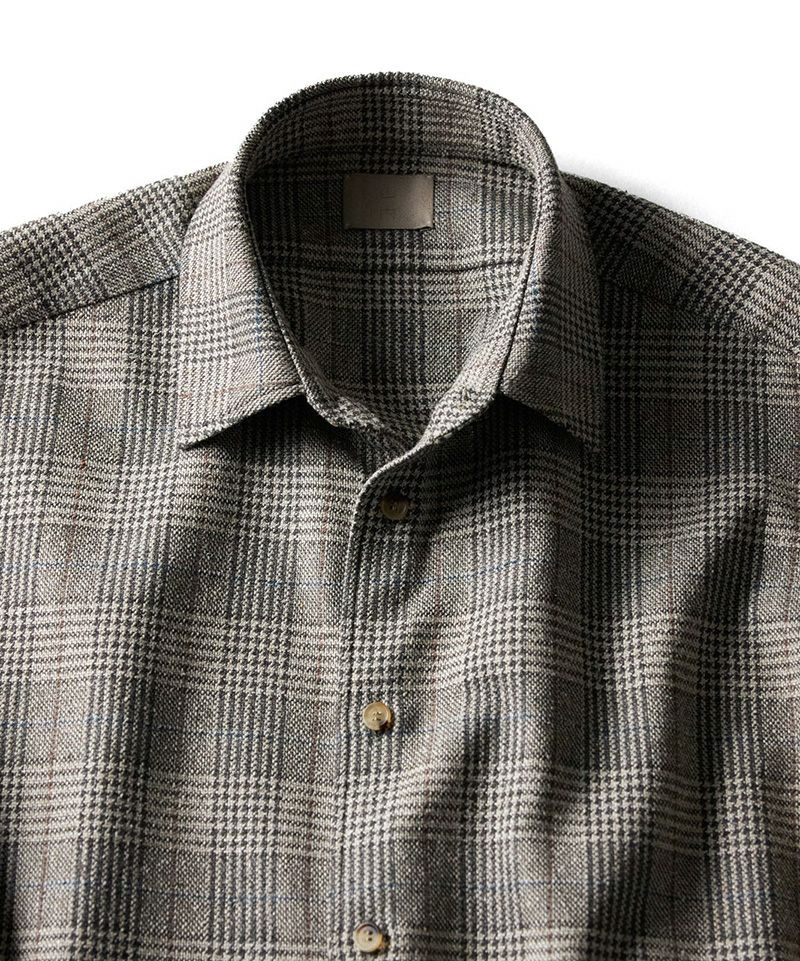 山内＞ネップシルクウール・オープンカラーシャツ | MAKES ONLINE STORE