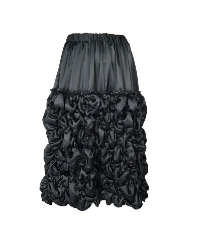 BLACK COMME des GARCONS＞エステルサテン薄 スカート (1P-S008-052 