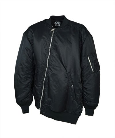 BLACK COMME des GARCONS＞ナイロンツイル MA-1ジャケット (1P-J011 