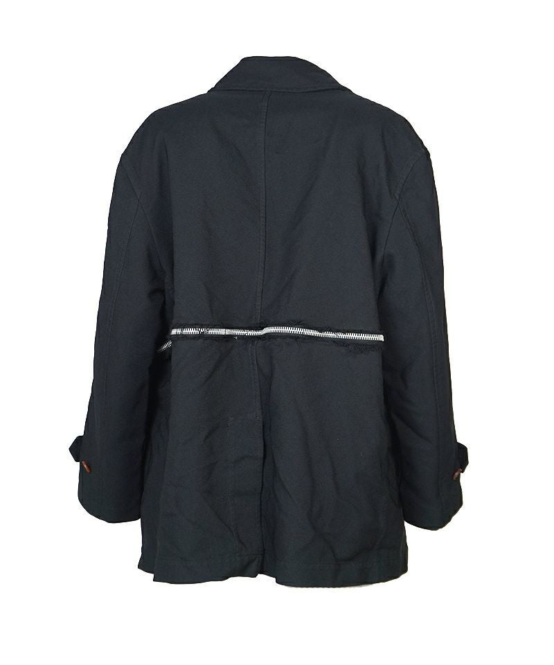 BLACK COMME des GARCONS＞エステル厚ギャバジン製品後加工 コート (1P