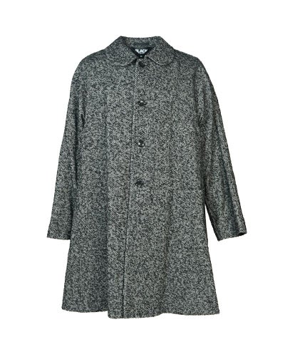 BLACK COMME des GARCONS＞ウール/ナイロン ツイード ヘリンボーン 