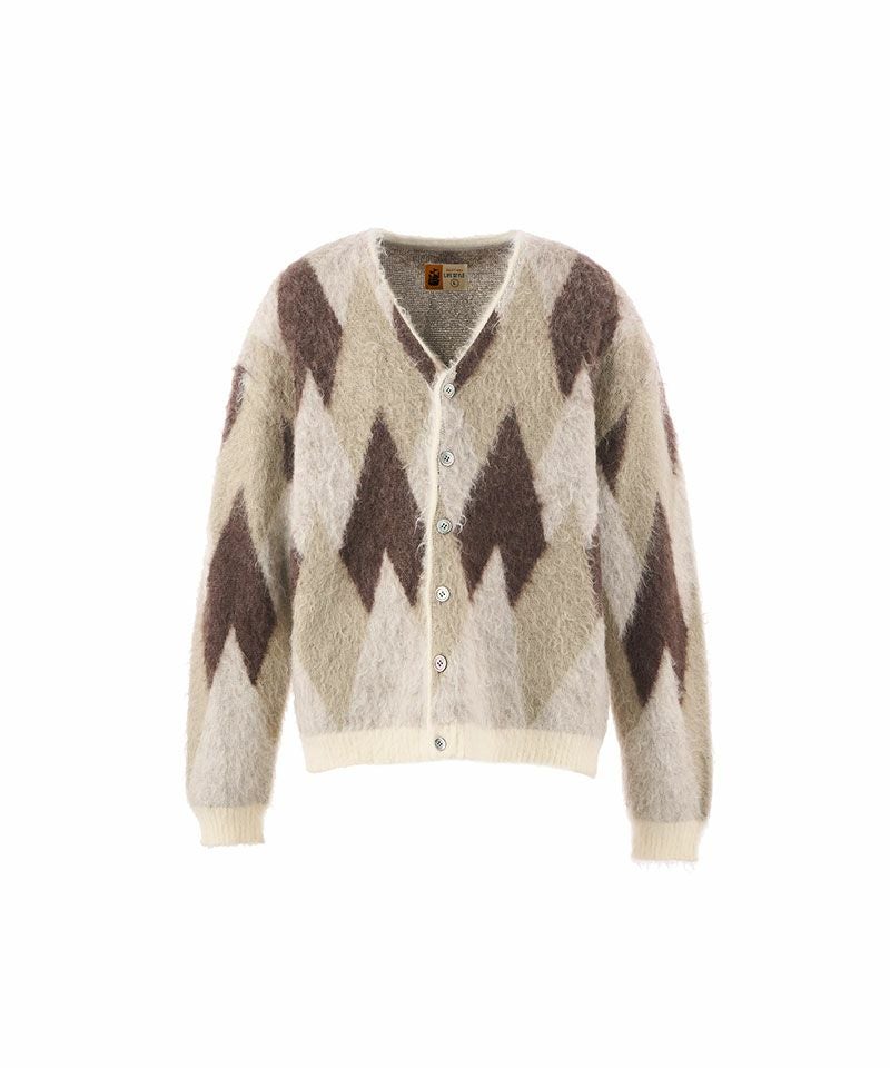セントマイケル　SAINT MXX アーガイル　 カーディガン M SAINT MICHAEL＞KNIT CARDIGAN/ARGYLE/MULTI | MAKES ONLINE STORE