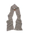 ＜The Letters＞5G HOODIE FRINGE SCARF-S/L WOOL LINEN-