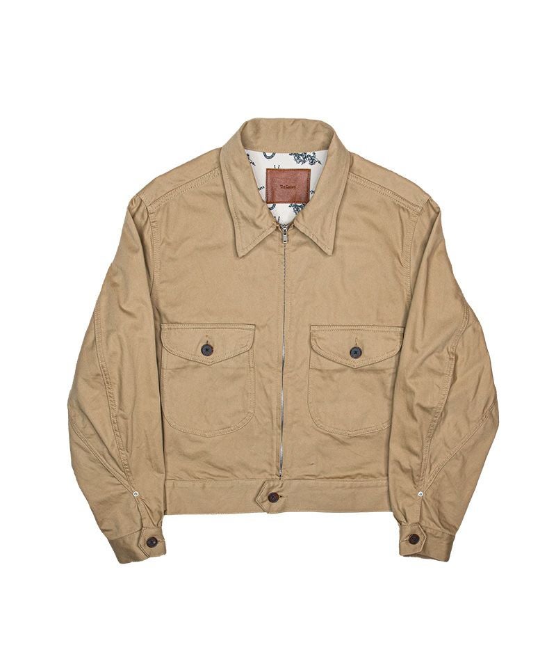＜The Letters＞WORKERS SHORT ZIP JACKET -COTTON TWILL-
