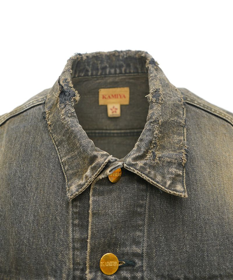 KAMIYA＞Embroidered Denim Vest | MAKES ONLINE STORE