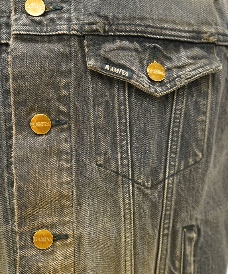 KAMIYA＞Embroidered Denim Vest | MAKES ONLINE STORE