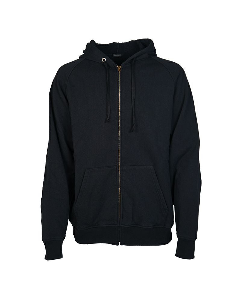 【極美品】25SS COMOLI LWコットン裏毛 ジップパーカ 2 BLACK COMOLI (コモリ) コットン裏毛 ジップパーカ