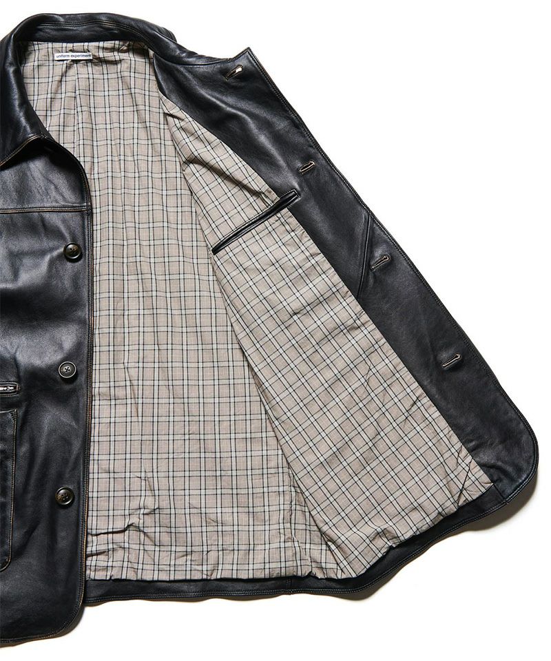 uniform experiment＞LEATHER CAR COAT | MAKES ONLINE STORE