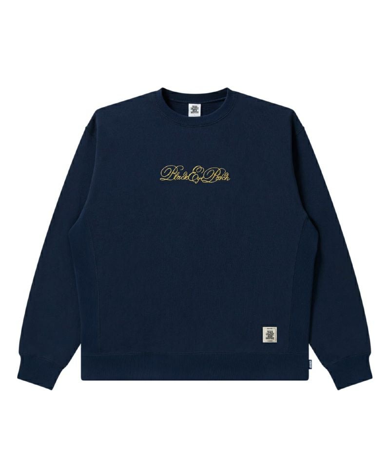 ＜BlackEyePatch＞SERPENTINE SCRIPT CREW SWEAT