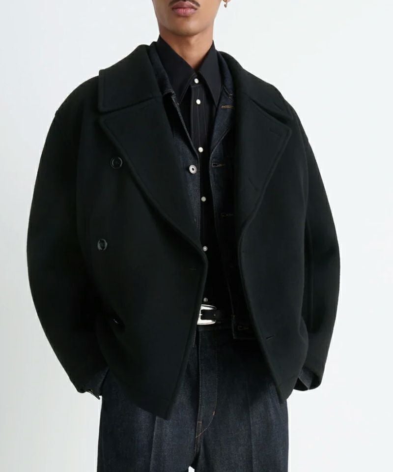 ＜LEMAIRE＞BOXY PEACOAT (CO1131LF1116)