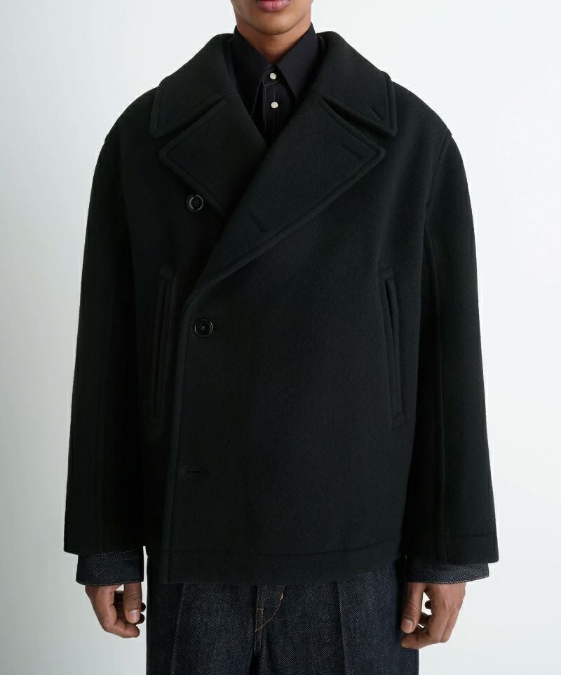 LEMAIRE＞BOXY PEACOAT (CO1131LF1116) | MAKES ONLINE STORE