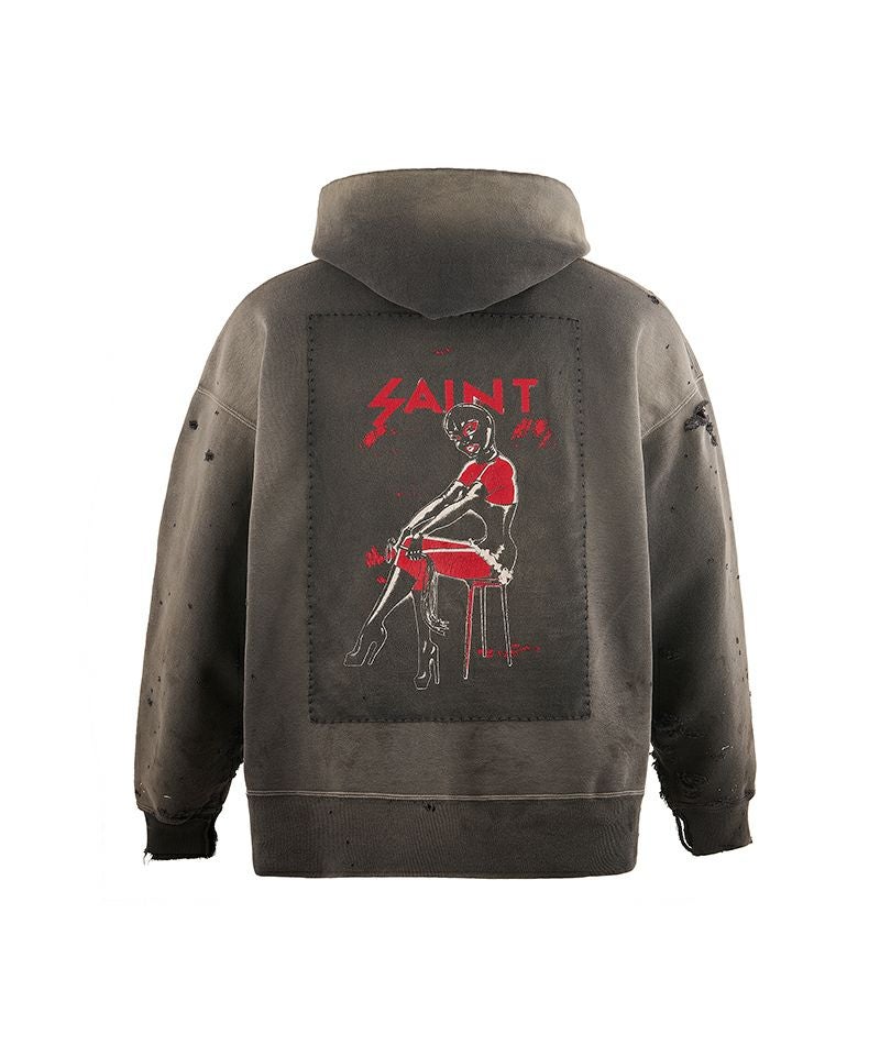 SAINT MICHAEL＞HOODIE/SAINT CELEBRATION/BLACK | MAKES ONLINE STORE