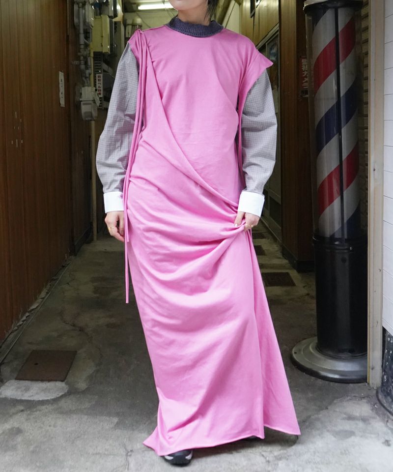 Meryll Rogge＞DRAPED T-SHIRT DRESS W/ SHIRT SLEEVE | MAKES ONLINE