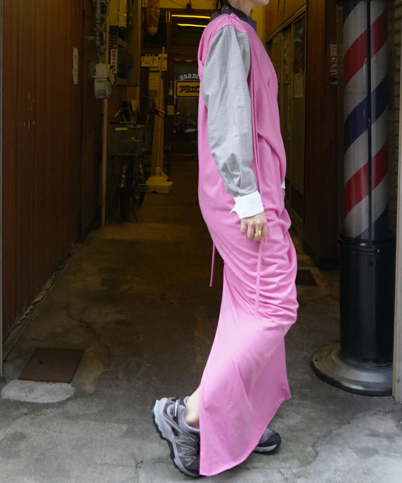 Meryll Rogge＞DRAPED T-SHIRT DRESS W/ SHIRT SLEEVE | MAKES ONLINE