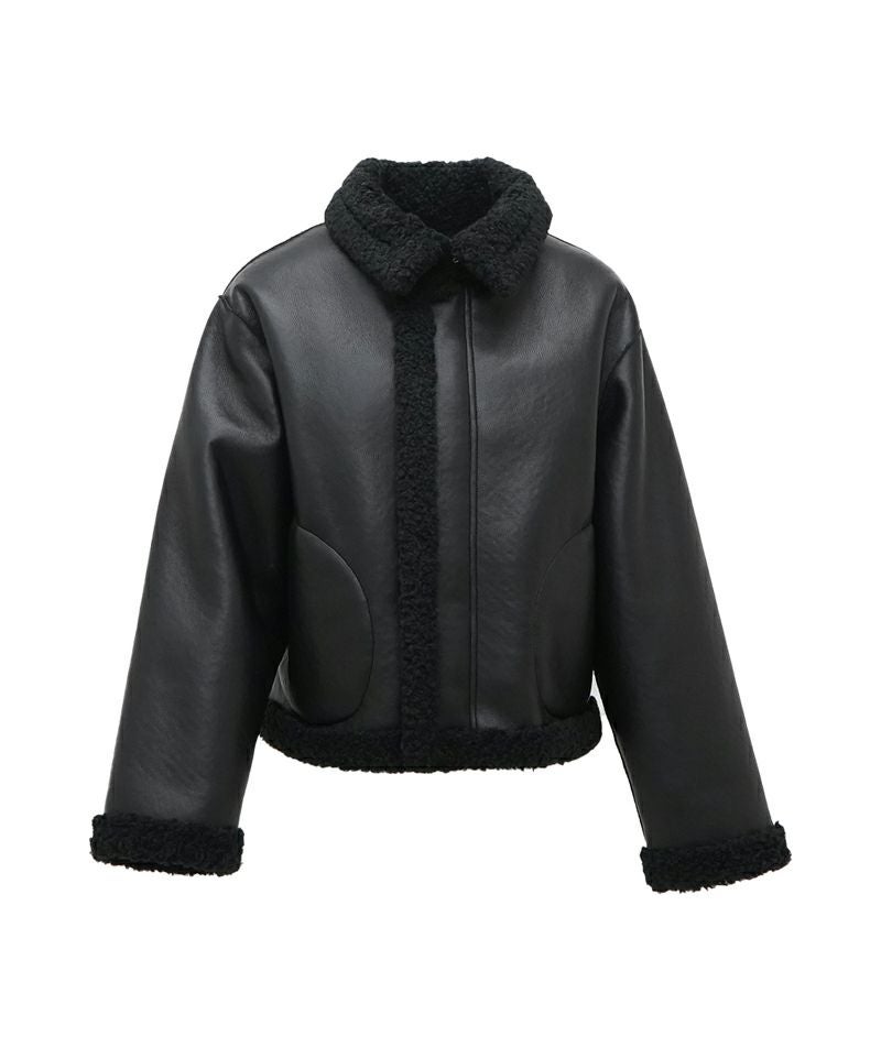 Eco Lether Short Blouson