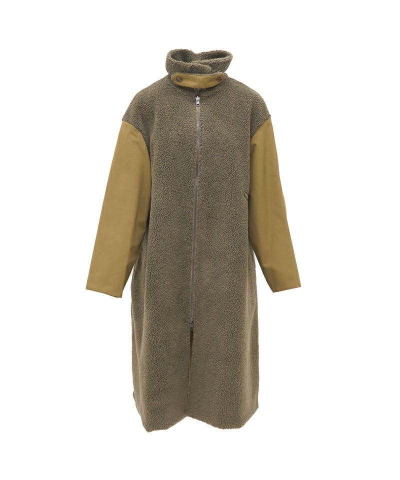 vachement エコファー VACHEMENT＞Taffeta X Boa Reversible Coat | MAKES ONLINE STORE