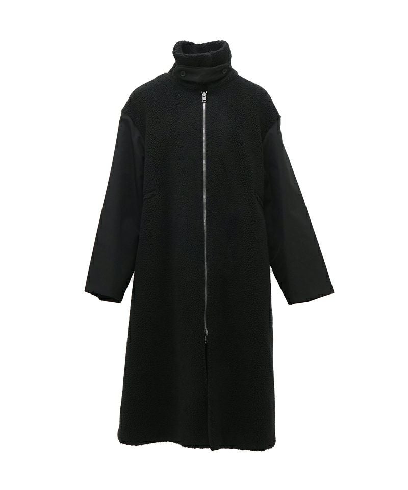 VACHEMENT＞Taffeta X Boa Reversible Coat | MAKES ONLINE STORE