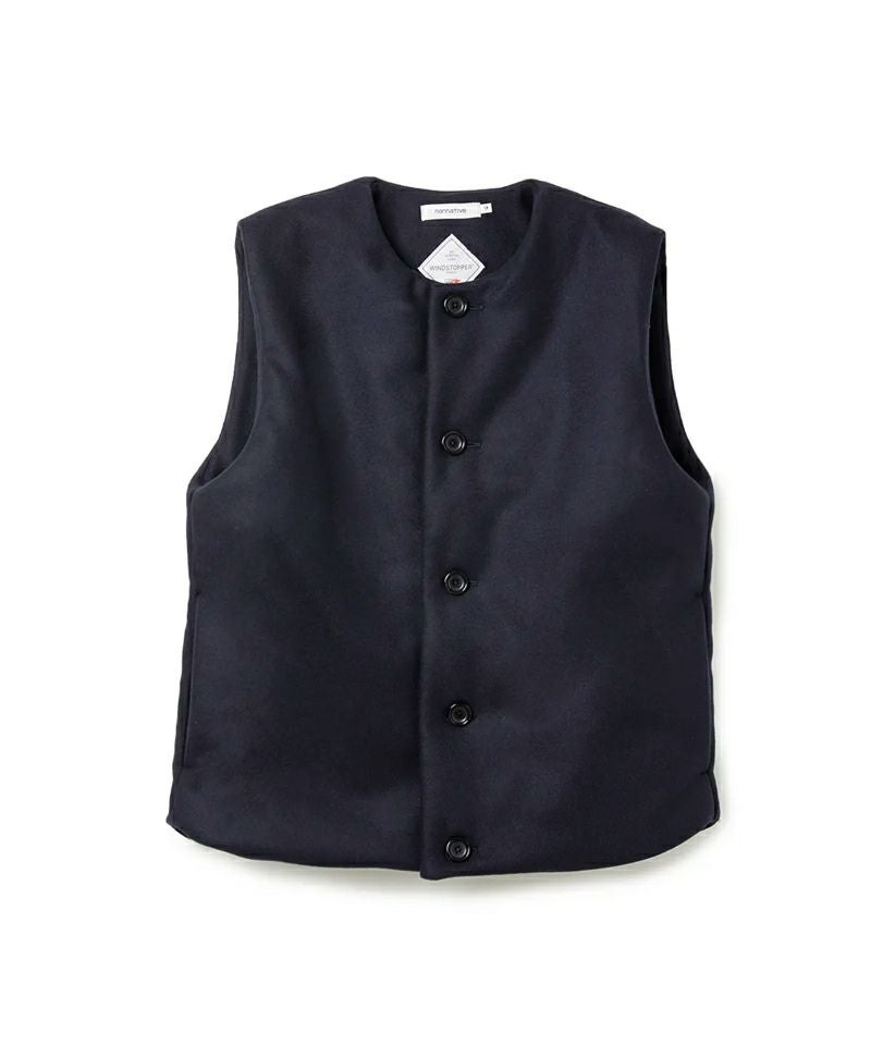 ＜nonnative＞MARINER VEST W/N DOUBLE MELTON