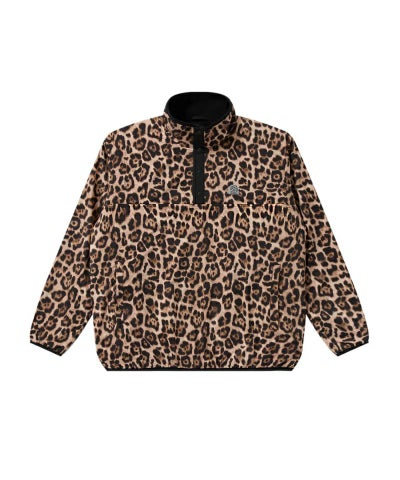 BlackEyePatch＞OG LABEL LEOPARD PATTERNED PULLOVER FLEECE | MAKES 