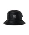 ＜BlackEyePatch＞OG LABEL FAUX LEATHER BUCKET HAT