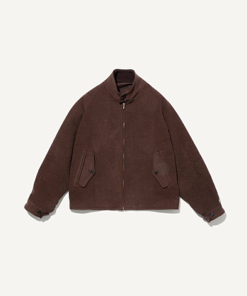 ＜A.PRESSE＞Cashmere Silk Double Faced Pile Driving Jacket