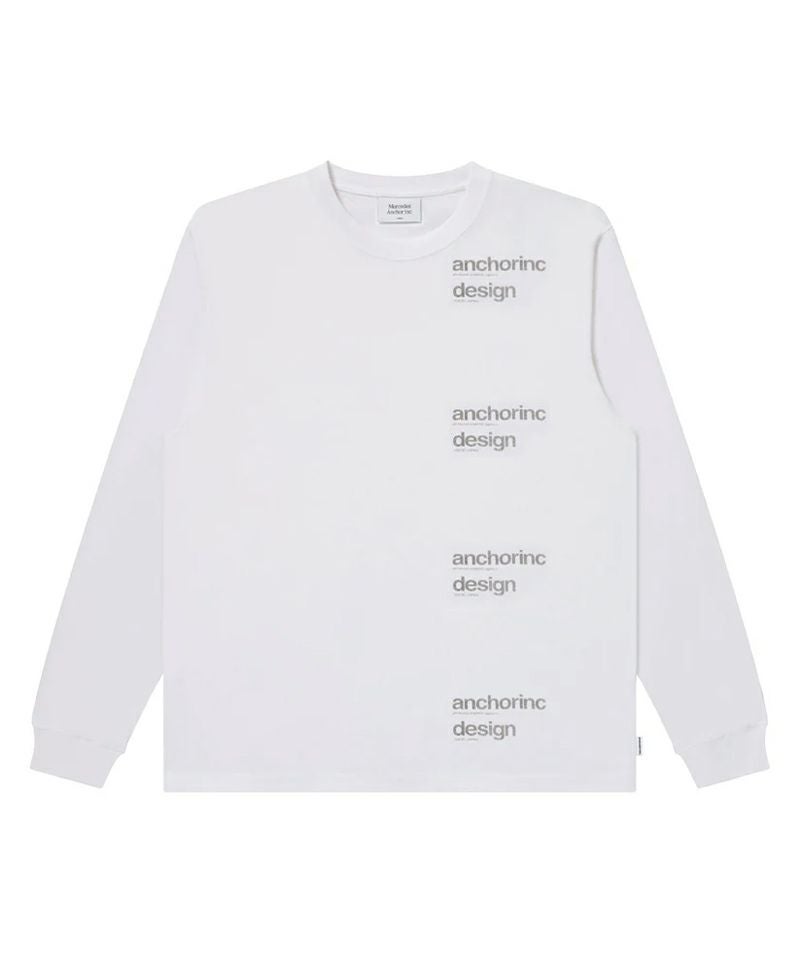REPEATED FABRIC LOGO L/S TEE