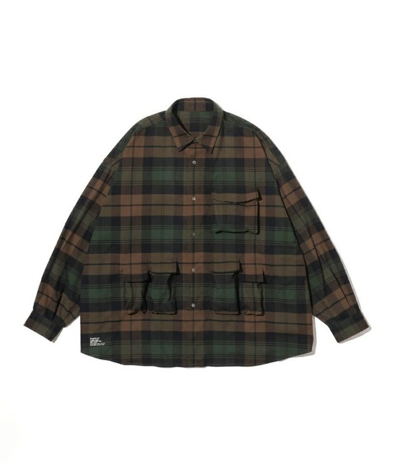 ＜FreshService＞FLANNEL CHECK MULTI POCKET SHIRT