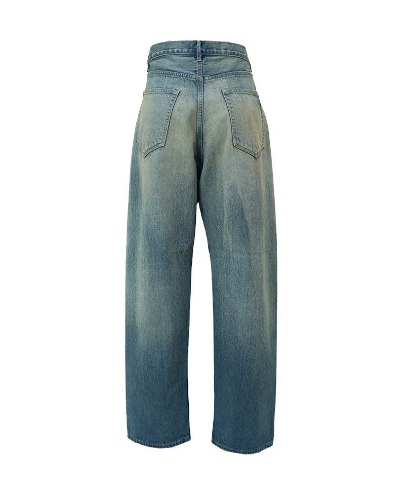 AURALEE＞SELVEDGE FADED HEAVY DENIM WIDE PANTS | MAKES ONLINE STORE