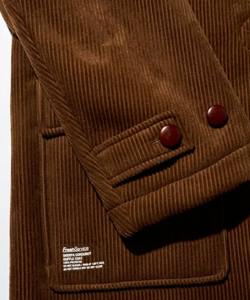 FreshService＞SHERPA CORDUROY DUFFLE COAT | MAKES ONLINE STORE