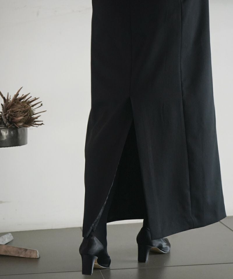 CINOH＞BLACK FORMAL KEY NECK JACKET DRESS | MAKES ONLINE STORE