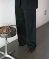 BLACK FORMAL TWO TUCK WIDE PANTS