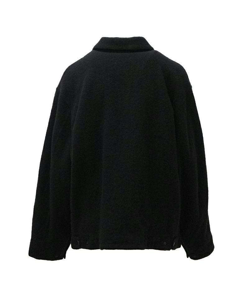 comoli 25aw 縮絨ウールジャケット　サイズ1 COMOLI 縮絨ウール ジャケット BLACK | CASANOVA&CO (カサノヴァアンド