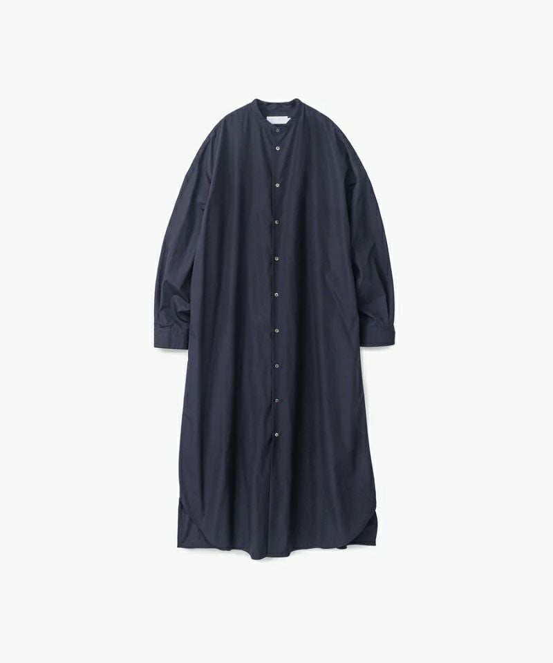 ＜Graphpaper＞High Count Broad Oversized Band Collar Shirt Dress