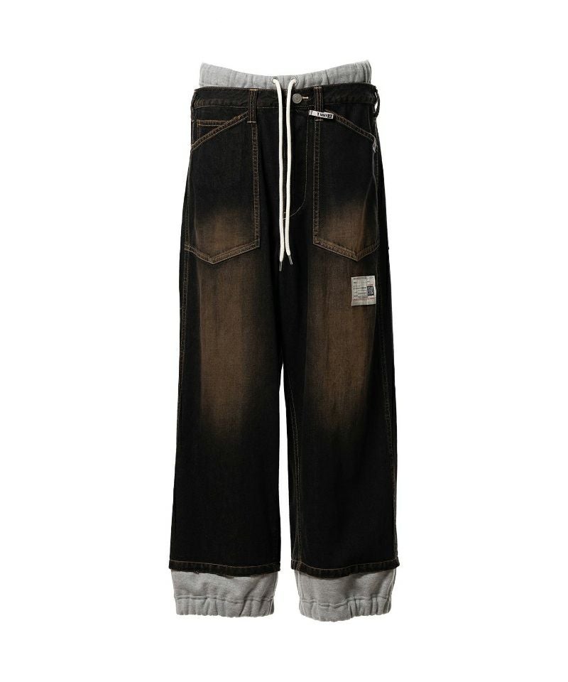 MAISON MIHARAYASUHIRO＞SWEAT COMBINED DENIM PANTS | MAKES ONLINE STORE
