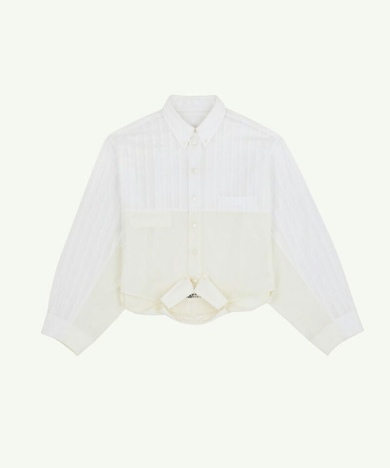 MM⑥ Maison Margiela＞ミラード コットンポプリンシャツ | MAKES