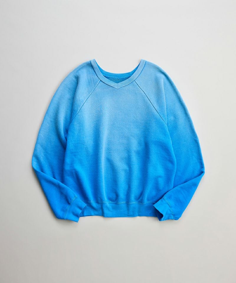 ＜NICENESS＞NAJA(ディストレストスウェットプルオーバーダブルフロント)