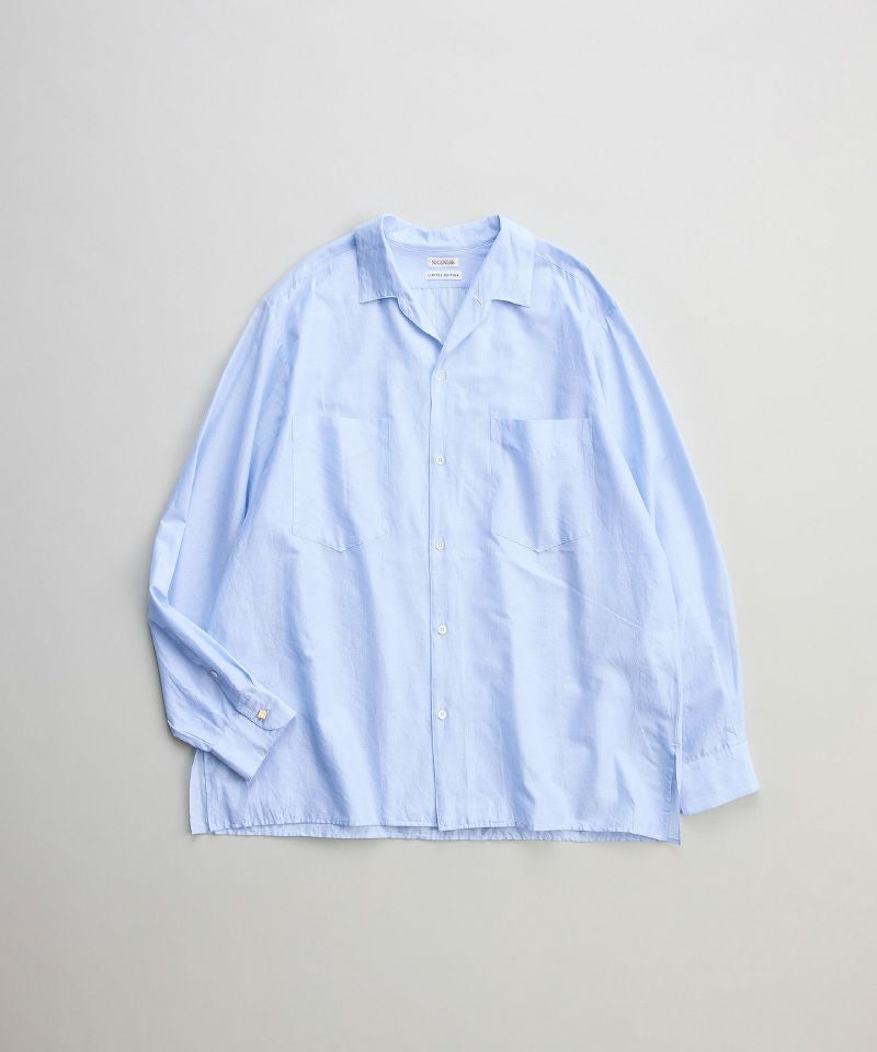 ＜NICENESS＞ROMEO(デッドストックライトブルーパターンドシャツ)