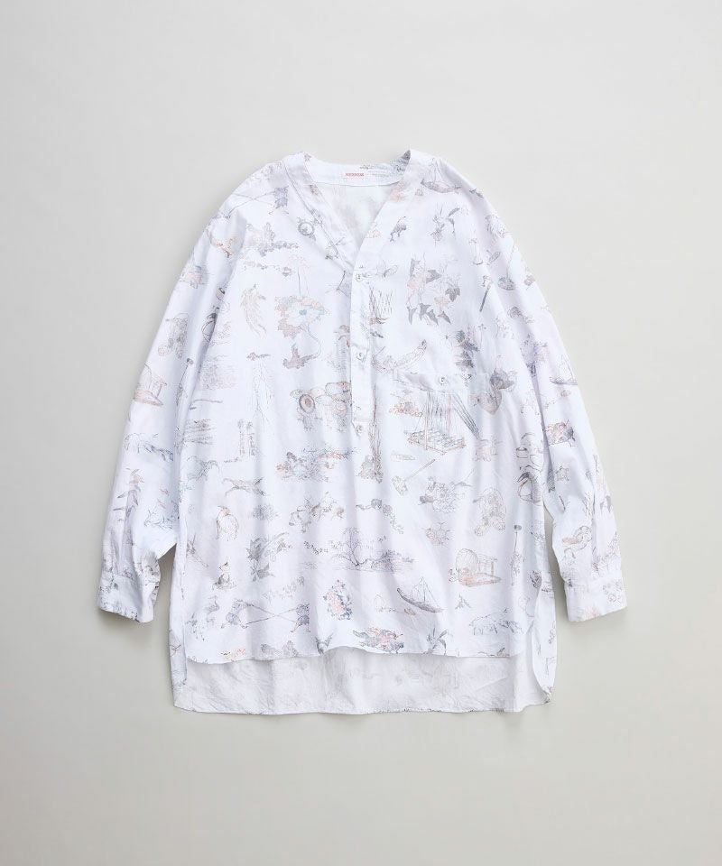 ＜NICENESS＞CHRISTO(ホクサイプリントスリーピングシャツ)