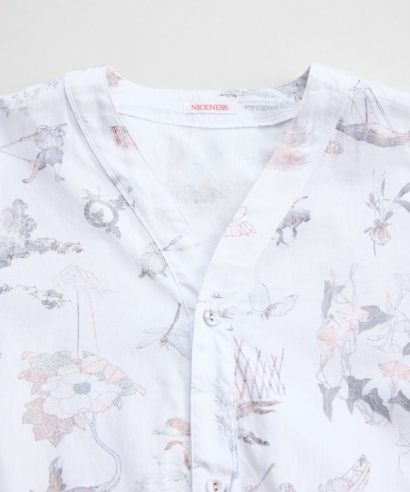 niceness 26ss CHRISTO ホクサイプリントスリーピングシャツ NICENESS＞CHRISTO(ホクサイプリントスリーピングシャツ) | MAKES