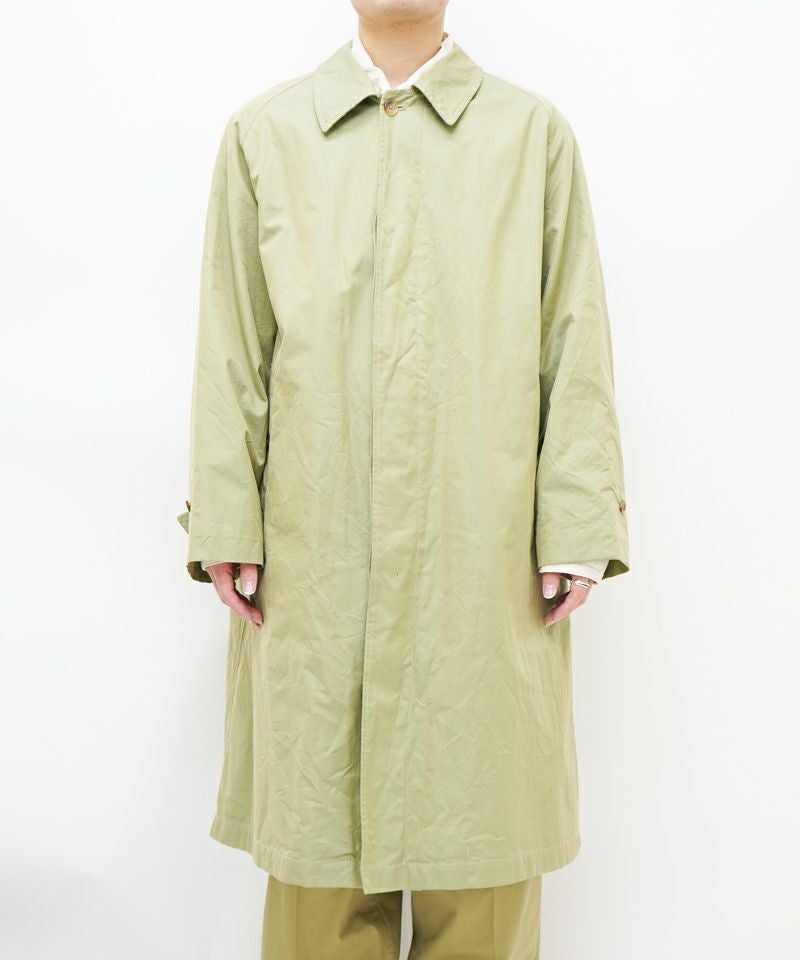 blurhms＞Cotton Gabardine Balmacaan Coat | MAKES ONLINE STORE