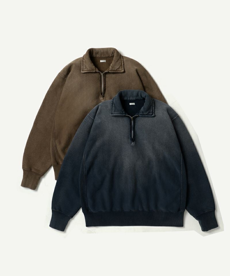 ＜A.PRESSE＞Vintage Half Zip Sweatshirt