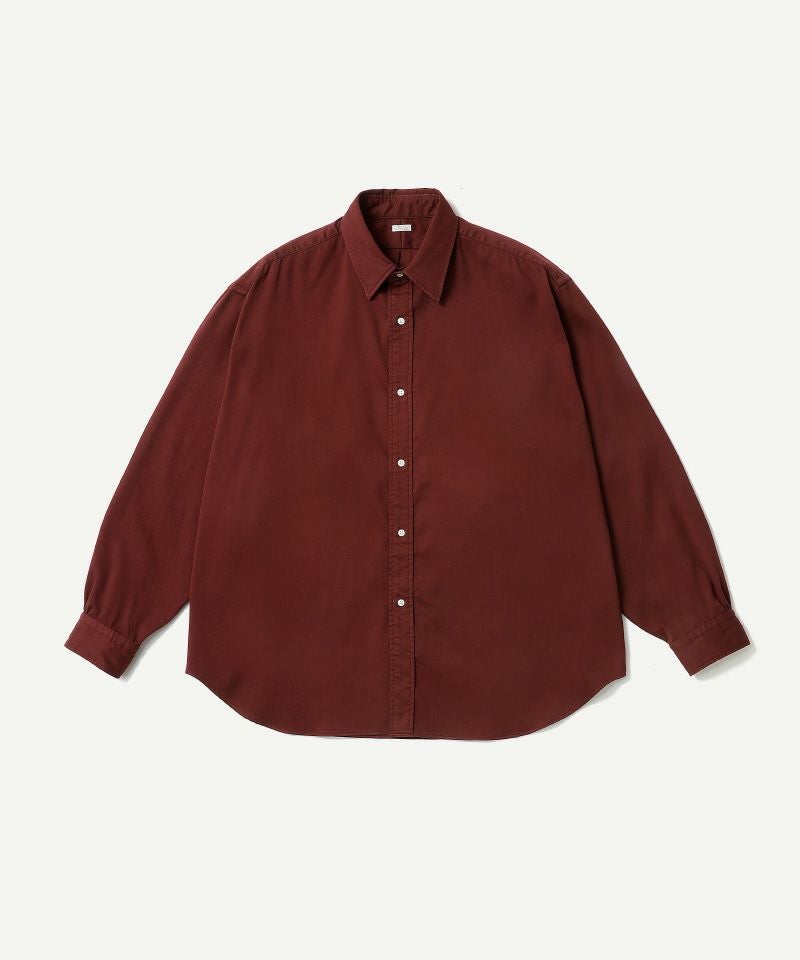A.PRESSE＞Double Weave Twill Regular Collar Shirt | MAKES ONLINE STORE