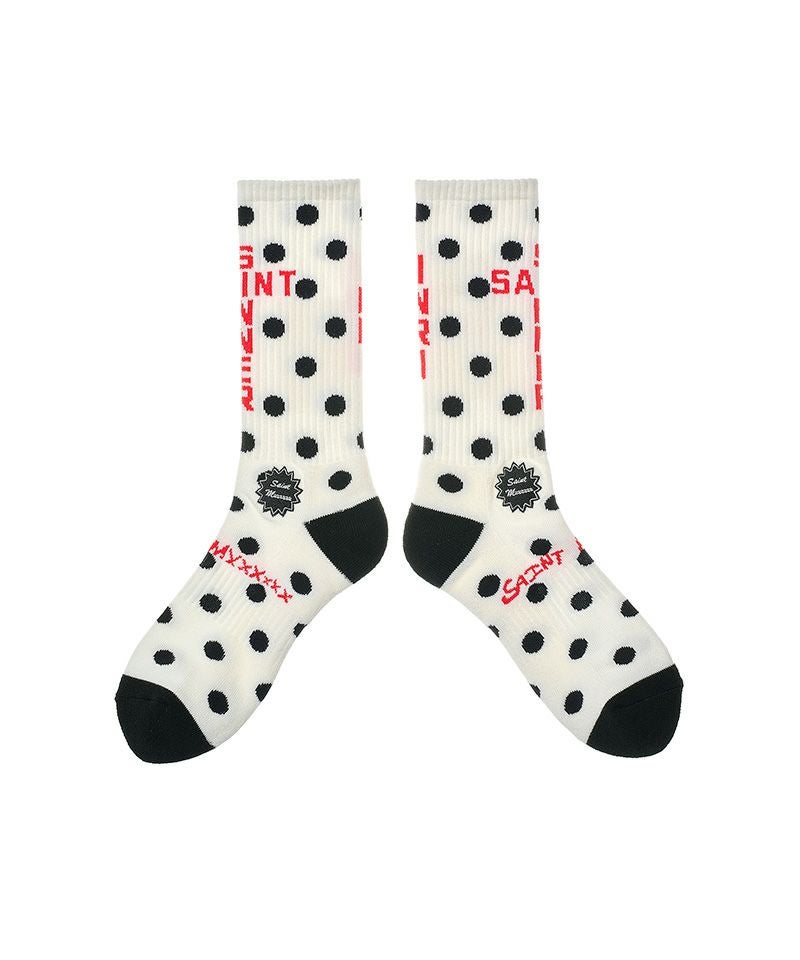 セントマイケル　ソックスホワイト SAINT MICHAEL＞SOCKS/DOT/WHITE | MAKES ONLINE STORE