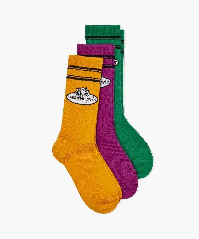 HOMME girls＞ x Fruit Of The Loom Crew Socks (3-Pack) | MAKES